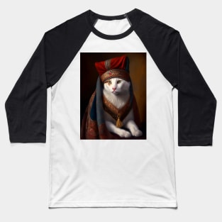 Royal Portrait of a Turkish Van Cat Baseball T-Shirt